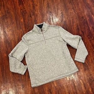 G.H. Bass 1/4 zip pullover natural color size extra large